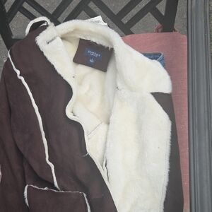 Sonoma Women's Brown and Cream Coat